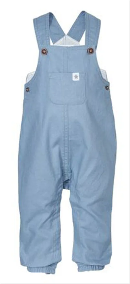 Salopette Bébé en lin Couleur BLEU 18-24MOIS
