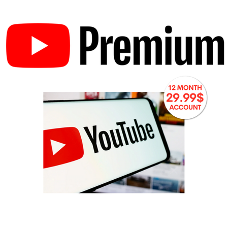 YouTube Premium 12 Months – Ad-Free & Offline Videos