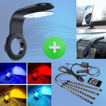 حاملة الهاتف مع أضواء تحت القدمين + هدية 🎁