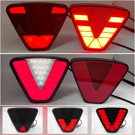 مصباح فرامل خلفي LED مثلثي بتصميم F1