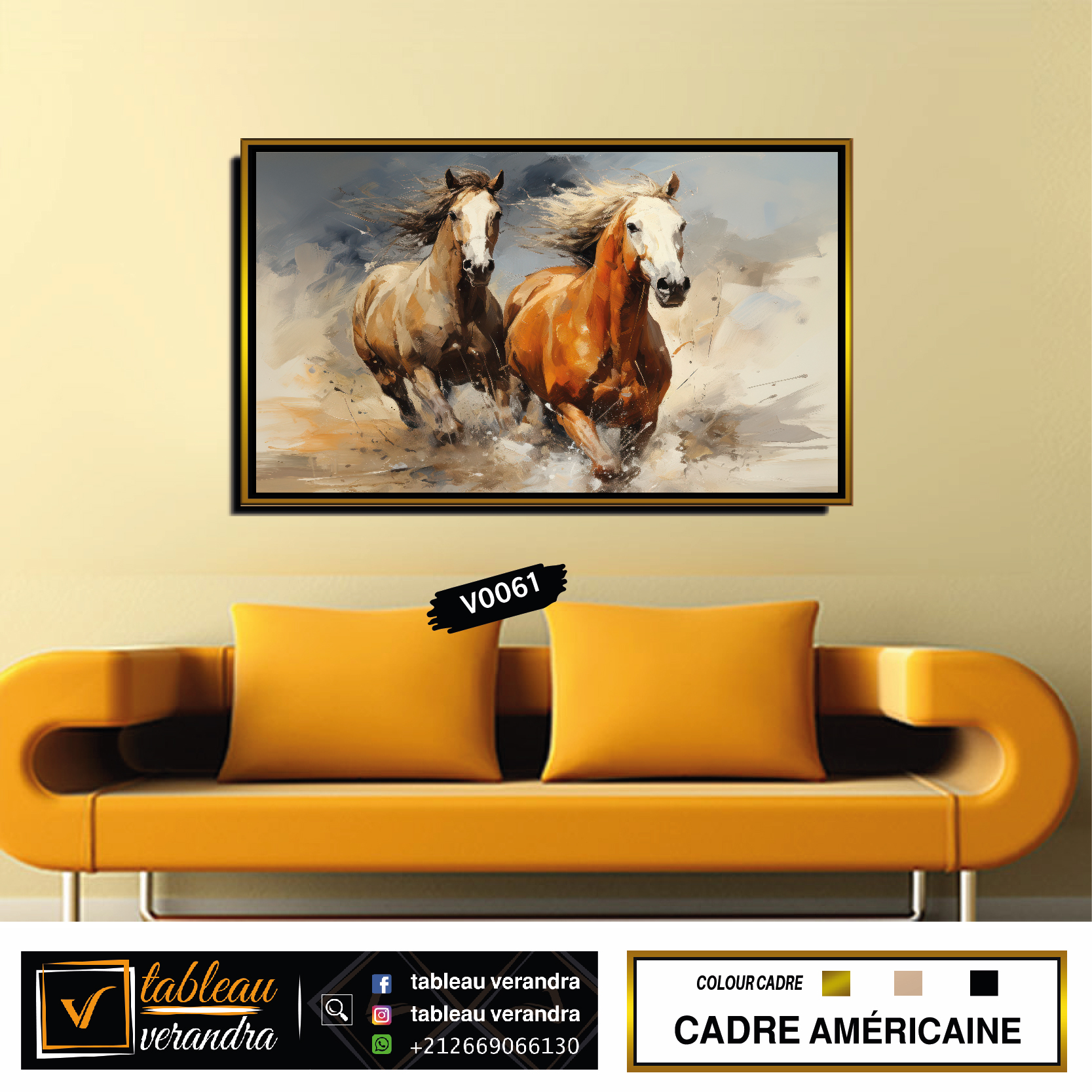 tableaux decoration cheval