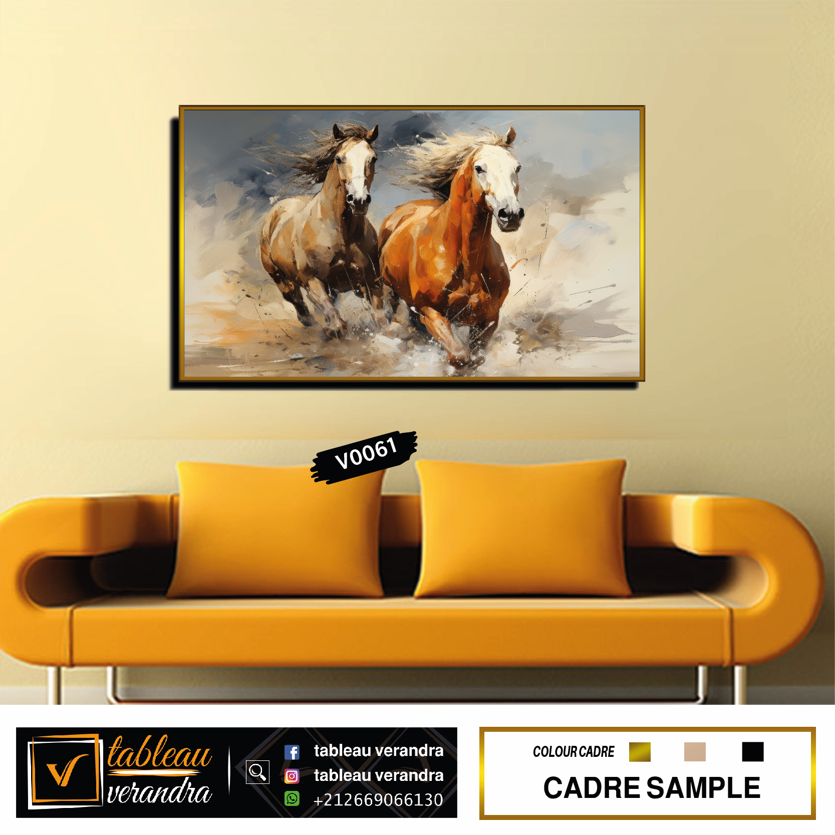 tableaux decoration cheval