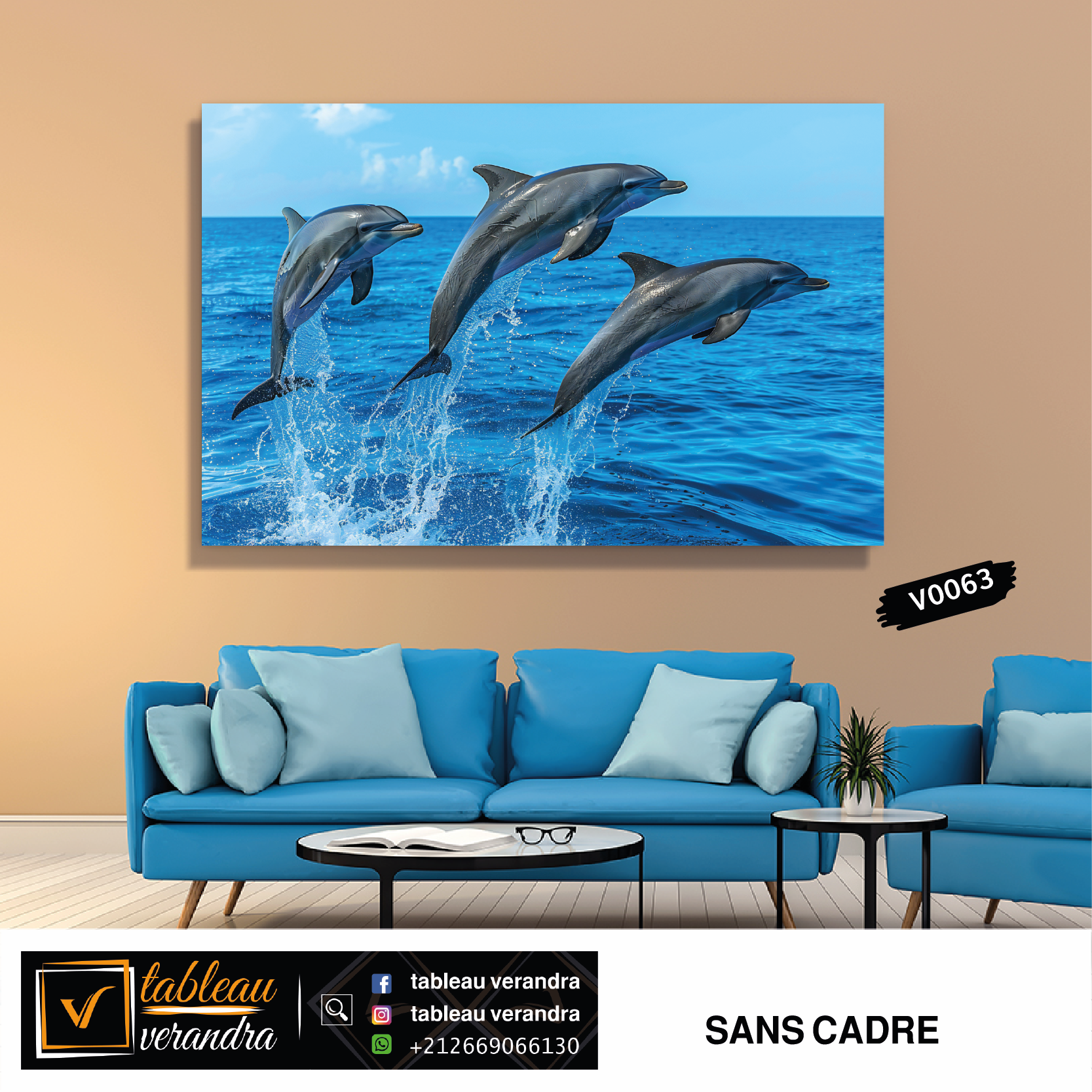 tableaux decoration Dauphins