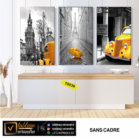 les 3 tableaux moderne