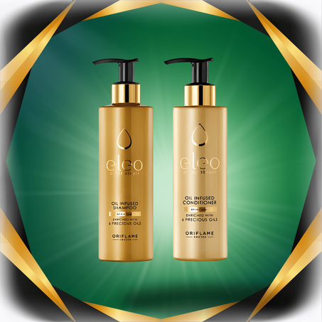 ثنائي الشعر الفاخر الذهبي