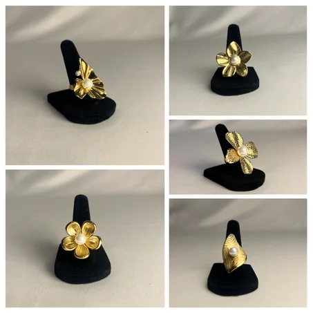 Anillos Flores de Perla