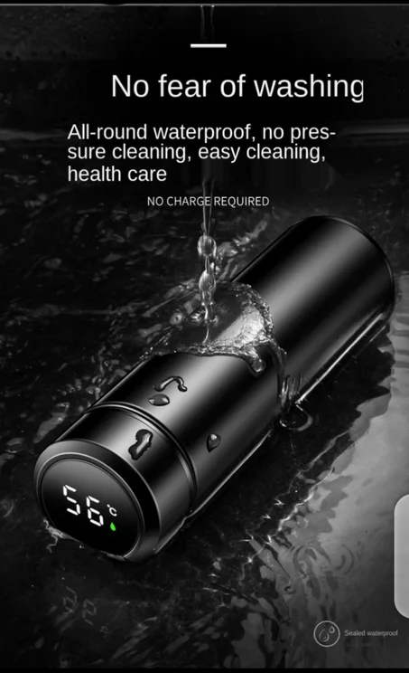 ترموس الإلكتروني باللون الأسود الفخم