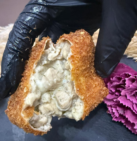 Crêpes poulet champignons