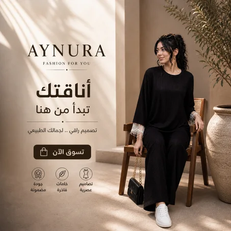 طاقم نسائي وأناقة راقية بتفاصيل عصرية اكتشفي أسلوبك مع MODE AYNURA
