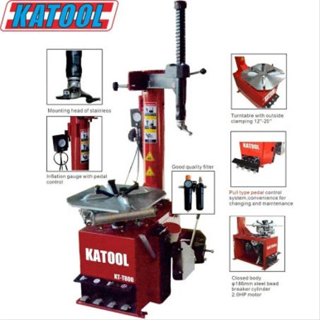 Katool KT-T800 Wheel Clamp Tire Changer Machine - Katool