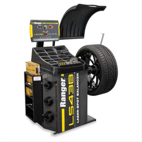 Ranger LS43B Wheel Balancer / 3D Quick-Touch Laser-Spot / 36 mm Shaft - Yellow/Gray - Ranger