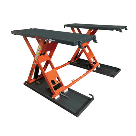 APlusLift 8,000LB Mid-Rise Scissor Lift with Electrical Release - SL-MR80 - Apluslift