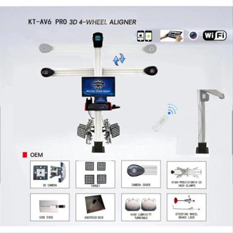 Katool KT-AV6 Wheel Alignment Machine Works on 2 Post &amp; Scissor Lift - Katool