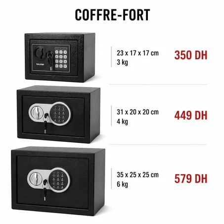 COFFRE FORT ELECTRONIQUE VST 35CM