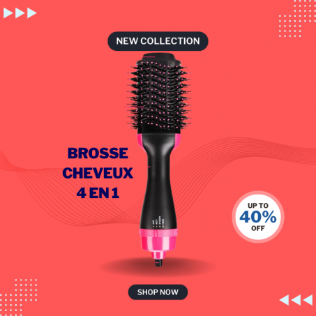 Brosse Cheveux 4 en 1