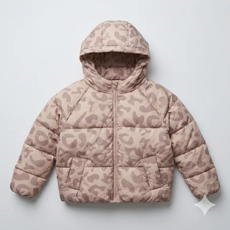 Doudoune Imprimé Léopard