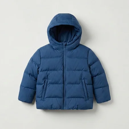 Doudoune Bleue à Capuche