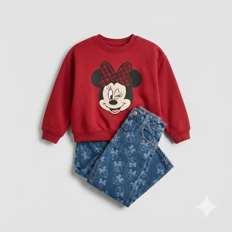 Ensemble Minnie Mouse Fille