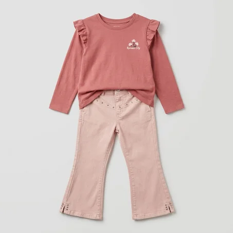 Ensemble Fille Rose Bohème