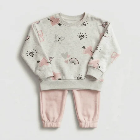 Ensemble Fille "Motifs Mignons"