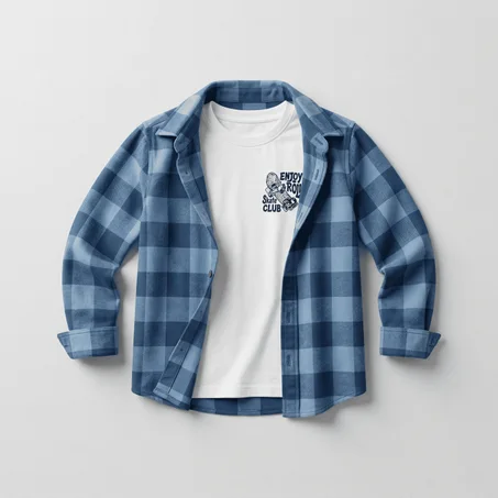 Ensemble Chemise & T-shirt Skate Club