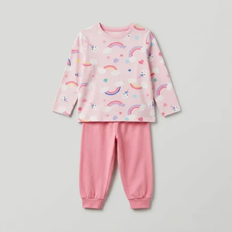 Pyjama Fille Licorne et Arc-en-Ciel