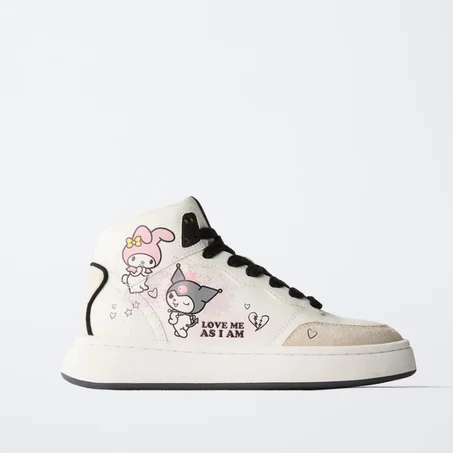 ZARA X KUROMI BASKET TRAINERS