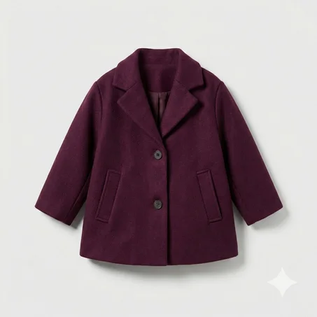 Manteau Caban Bordeaux