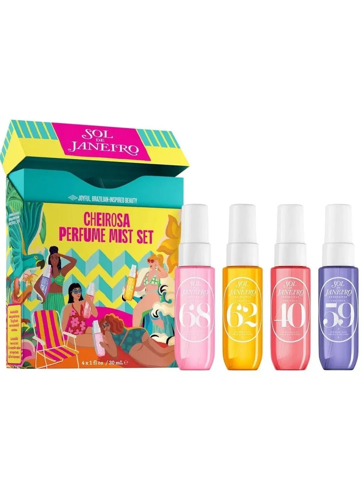 SOL DE JANEIROCHEIROSA PERFUME MIST SETمجموعة عطر سول دي جانيرو شيروسا للسفر مينيس