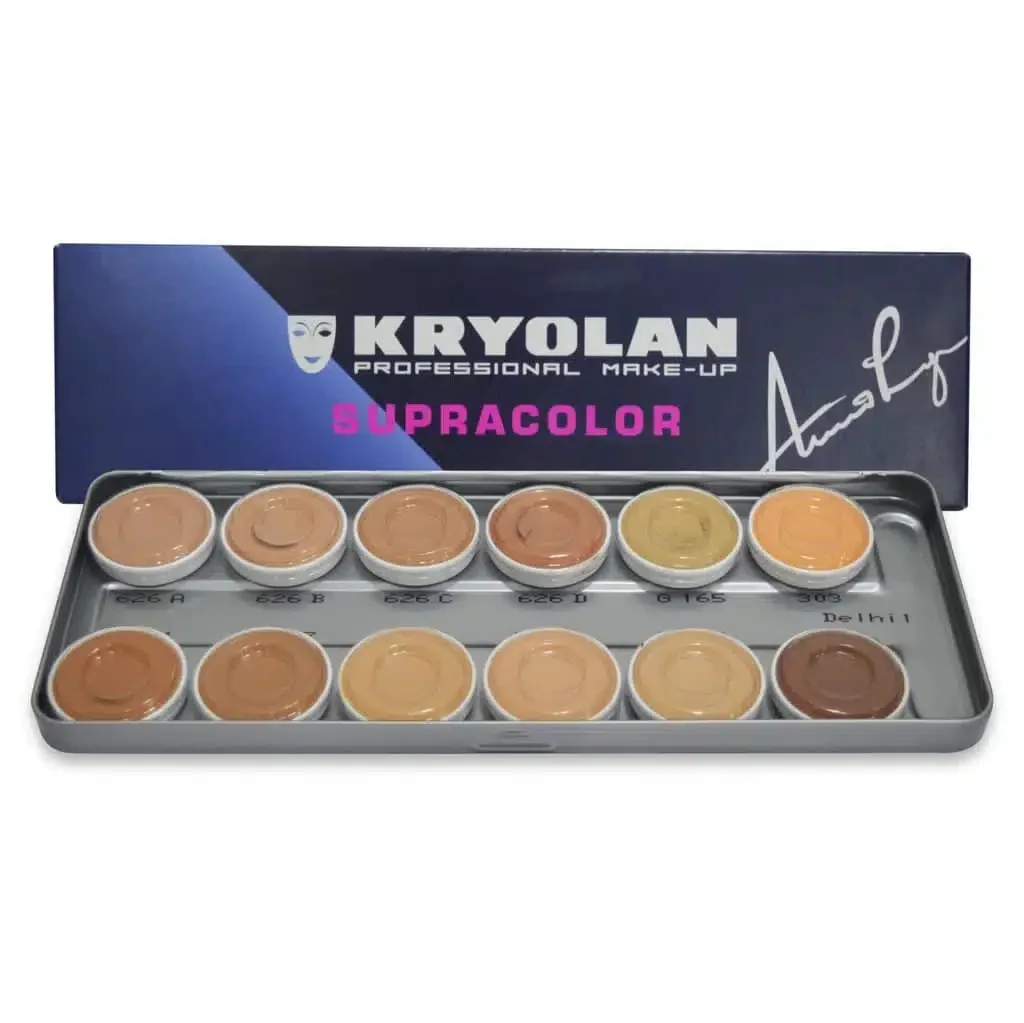 باليت كونسيلر وكريم أساس كريولان سوبرا كولور - Kryolan Supracolor Professional Make-up Palette