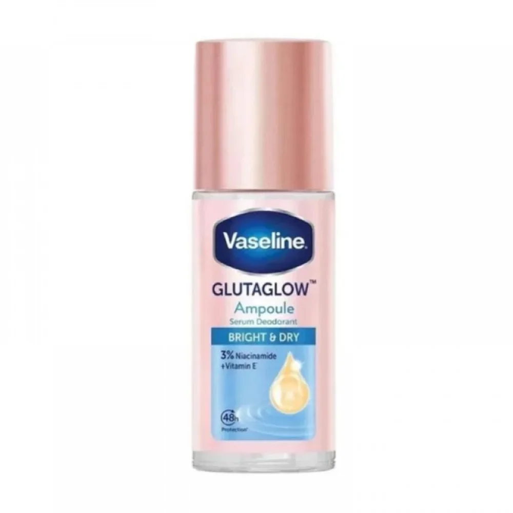 جلوتا جلو برايت آند دراي سيروم مزيل للعرق يدوم 48 ساعه Vaseline GlutaGlow Bright and Dry Serum Deodorant 48H 45ml
