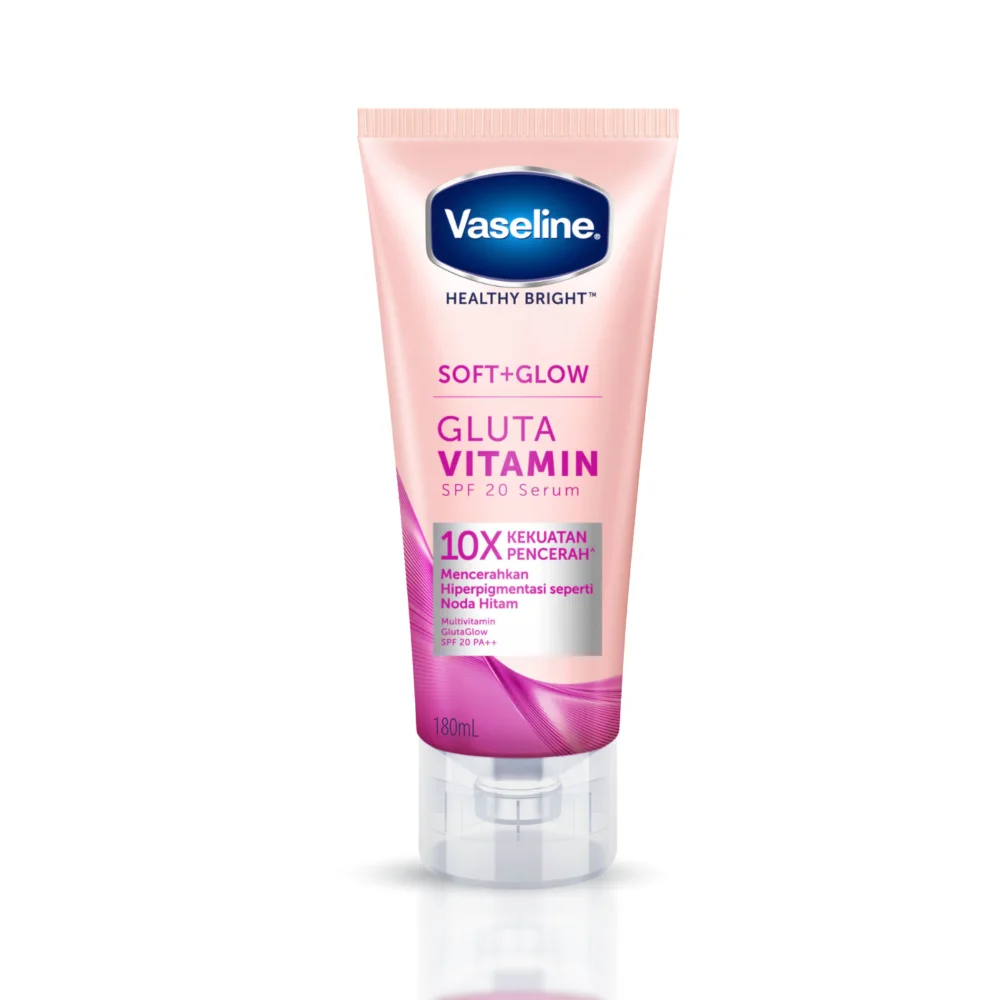 Healthy Bright Soft + Glow Gluta Vitamin Body Serum SPF 20 PA++سيروم الجسم بفيتامينات الجلوتاثيون، صحي، ناعم، ومتألق، مع عامل حماية من الشمس SPF 20 PA++
