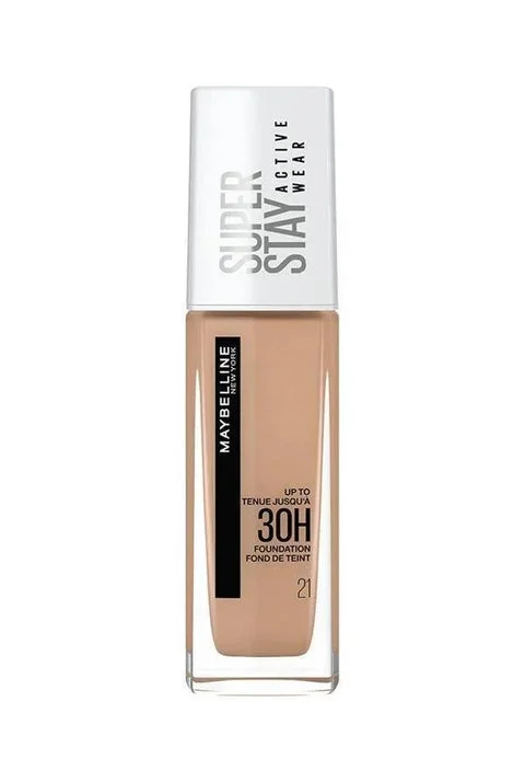 Maybelline New York Super Stay Active Wear 30H Foundationمايبيلين نيويورك سوبر ستاي أكتيف وير 30 ساعة – كريم أساس بتغطية كاملة