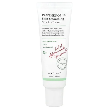 Panthenol 10 Skin Smoothing Shield Cream , 1.69 fl oz (50 ml)كريم بانثينول 10 لتنعيم البشرة وحمايتها، بحجم 1.69 أونصة سائلة (50 مل).