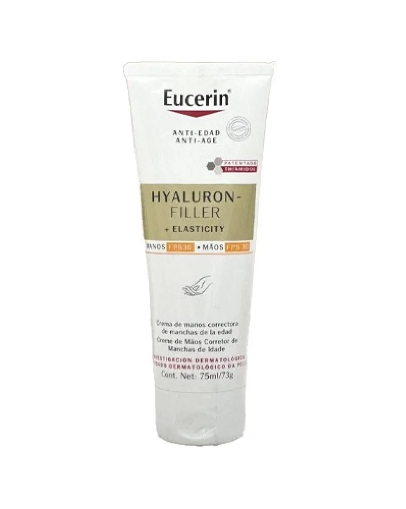 Eucerin Hyaluron-Filler Anti-Age Hand Cream – 75ml يوسرين كريم اليدين المضاد للشيخوخة بحمض الهيالورونيك 75 مل