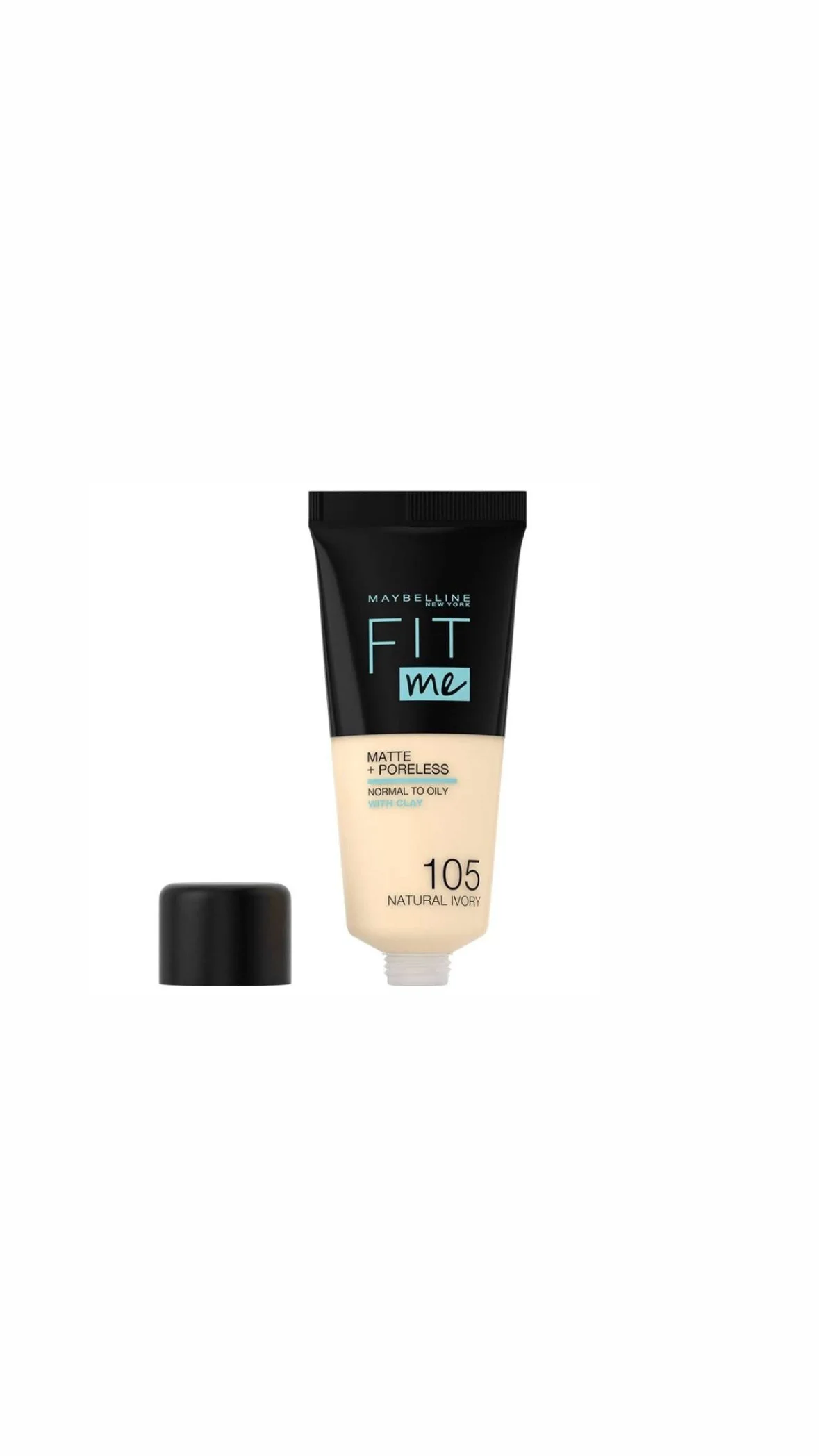Maybelline Fit Me Matte + Poreless Foundation  كريم أساس ميبلين فت مي (مات + بورلس)