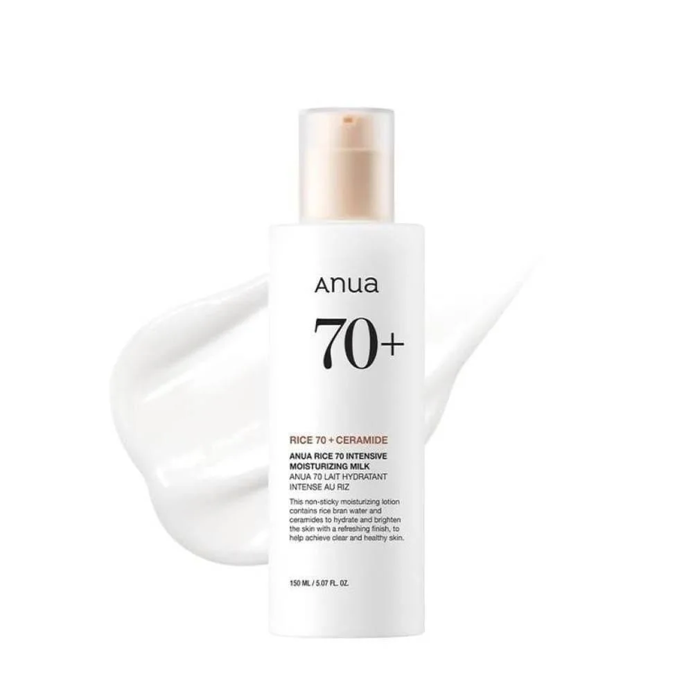 Anua Rice 70 Intensive Moisturizing Milk  حليب مرطب بالأرز أنوا – 150 مل