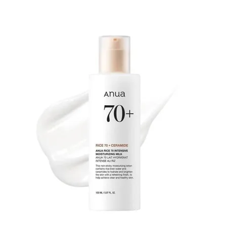 Anua Rice 70 Intensive Moisturizing Milk  حليب مرطب بالأرز أنوا – 150 مل