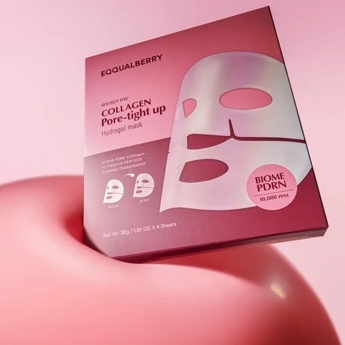 EQUALBERRY Collagen Pore-tight Up Hydrogel Maskقناع هيدروجيل 