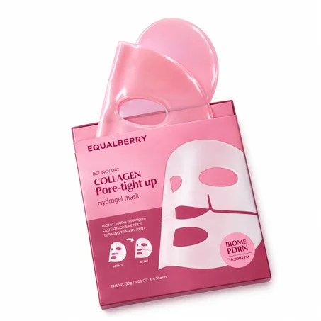 EQUALBERRY Collagen Pore-tight Up Hydrogel Maskقناع هيدروجيل 