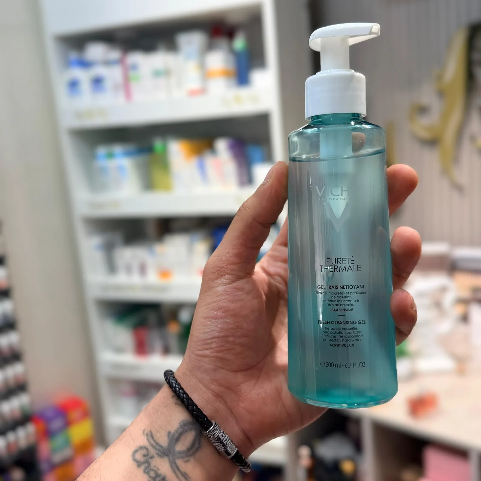 Vichy Pureté Thermale Fresh Cleansing Gel for Normal to Combination Skin with Vitamin B5 – 200ml فيشي بوريتيه ثيرمال جل غسول منعش للبشرة العادية / المختلطة مع فيتامين ب 5 200 مل