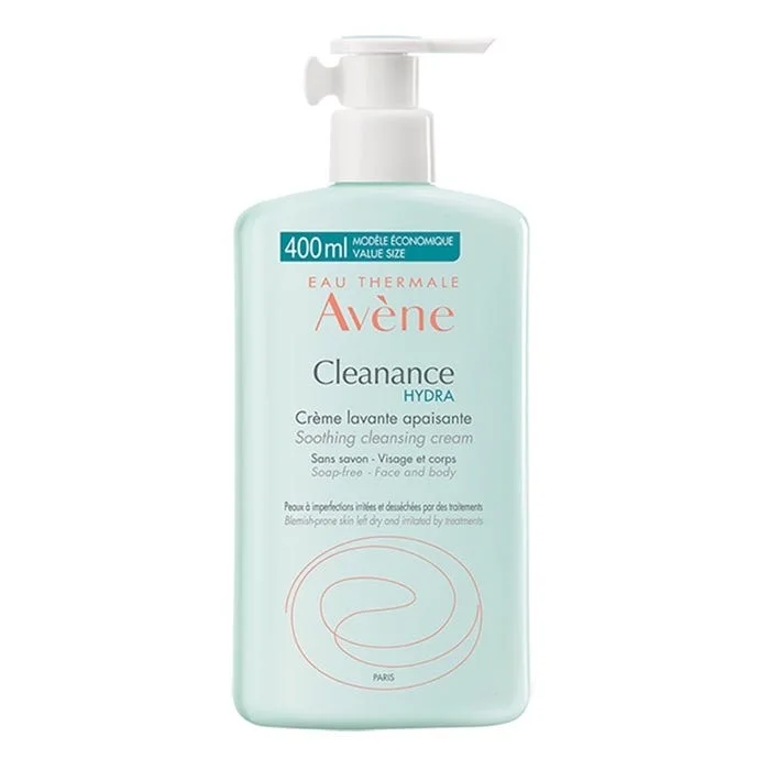 Avène Cleanance Hydra Soothing Cleansing Cream 400ml  كريم أفين كلينانس هيدرا المنظف والملطف 400 مل