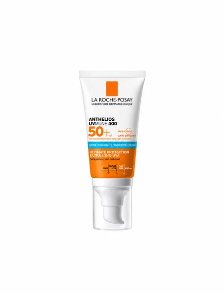 كريم واقي الشمس المرطب لاروش بوزيه أنثيليوس يو في ميون 400 (La Roche-Posay Anthelios UVmune 400) بعامل حماية SPF 50+ بحجم 50 مل