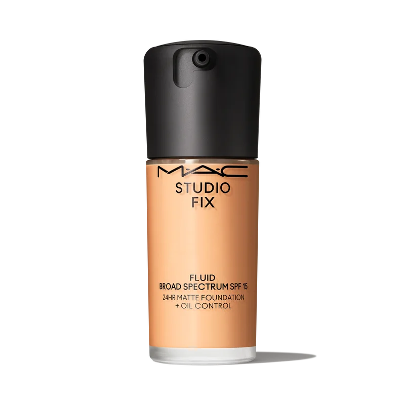 MAC Studio Fix Fluid SPF 15 24HR Matte Foundation + Oil Controlبالعربي: فاونديشن ماك ستوديو فيكس فلويد SPF 15 بلمسة مات لمدة 24 ساعة + تحكم بالزيوت