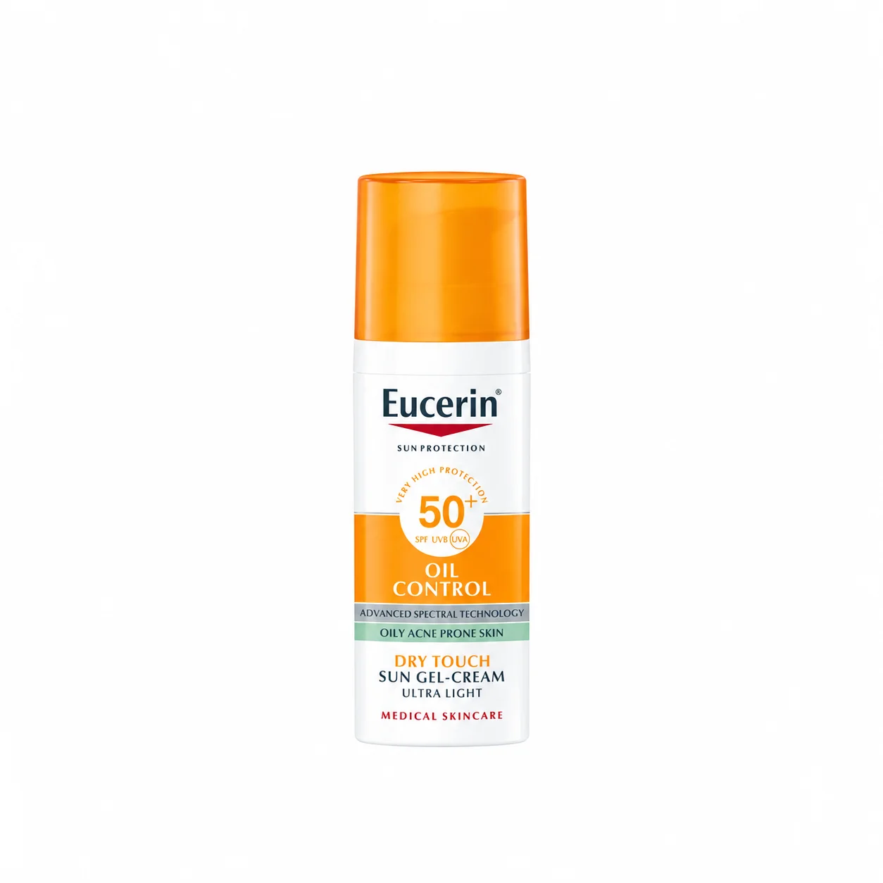 يوسيرين اويل كونترول واقي شمس حماية عالية +50Eucerin Sunblock Oil Control Gel-Cream 50+ (50Ml)