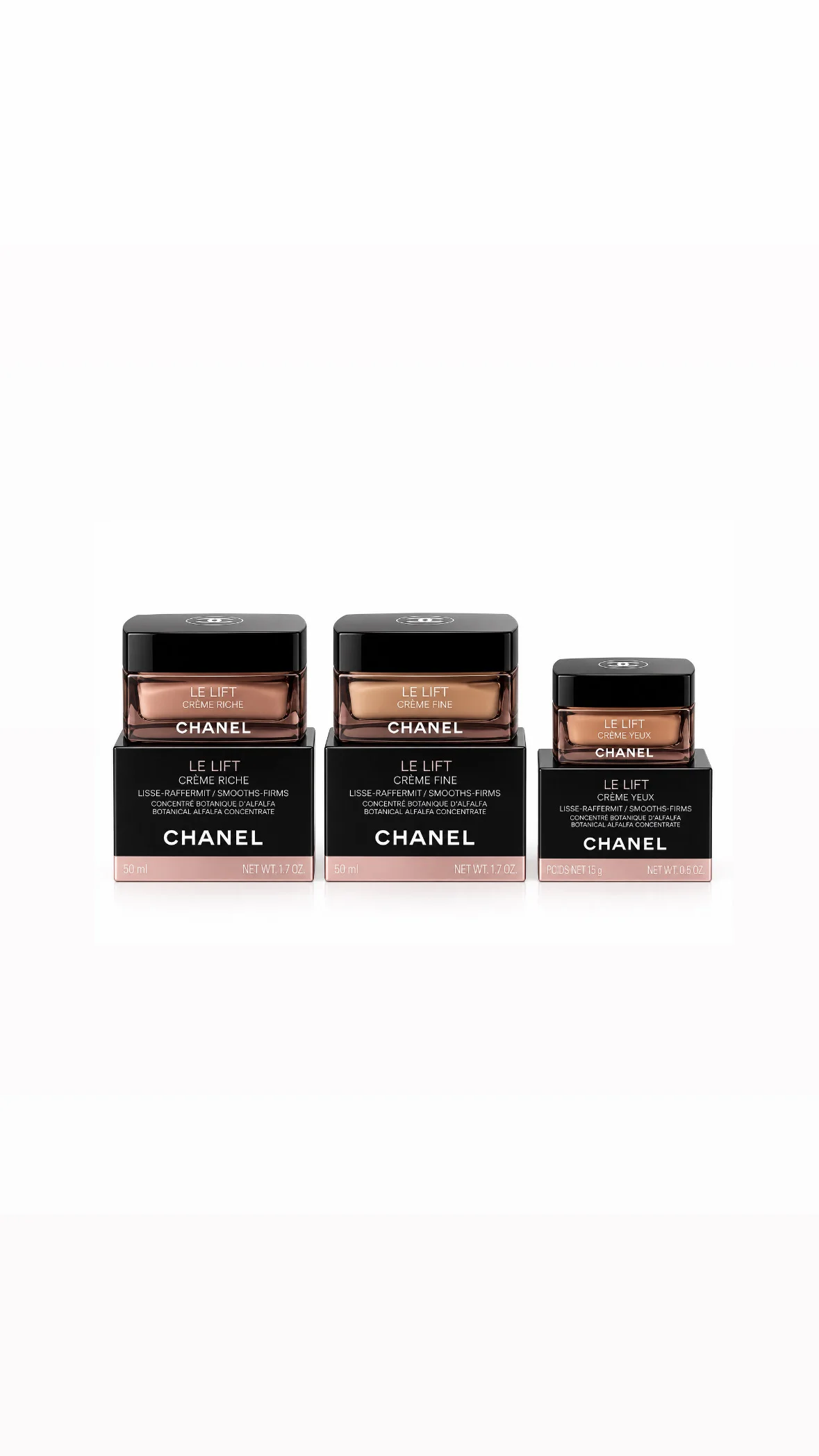 CHANEL LE LIFT – Firming Anti-Wrinkle Cream & Eye Creamشانيل لو ليفت – كريم شدّ ومكافحة التجاعيد للوجه والعينين