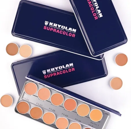 باليت كونسيلر وكريم أساس كريولان سوبرا كولور - Kryolan Supracolor Professional Make-up Palette