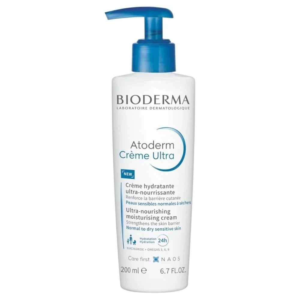 Bioderma Atoderm Moisturizing Cream for Dry Skin, 200 ml.كريم بيوديرما أتوديرم المرطب للبشرة الجافة 200 مل