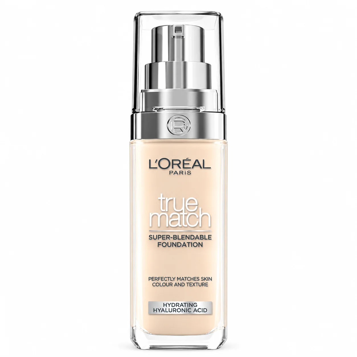 A super-blendable foundation that perfectly matches skin colour and texture, enriched with hydrating hyaluronic acid. فاونديشن سوبر بلندابل يطابق لون وملمس البشرة بشكل مثالي، معزّز بحمض الهيا