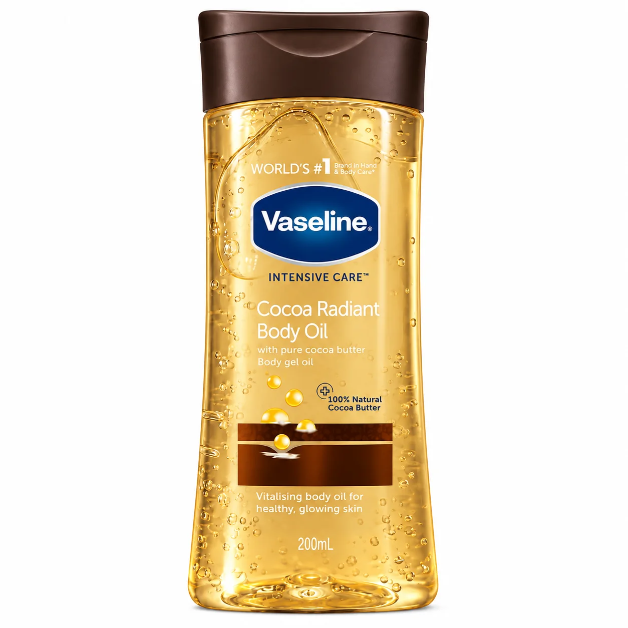 جل زيت الجسم فازلين إنتنسيف كير إيسنشال إيفن تون 10 في 1.  Vaseline Intensive Care Essential Even Tone Perfect 10 Body Gel Oil